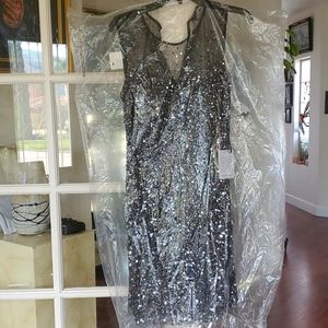 Evening dress,  size 8, by Guilia, sequins.